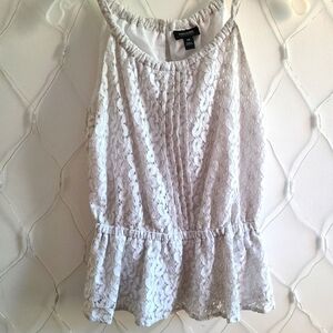 °Nicole by Nicole Miller Lace Tank Top / Ice Blue / Size XS